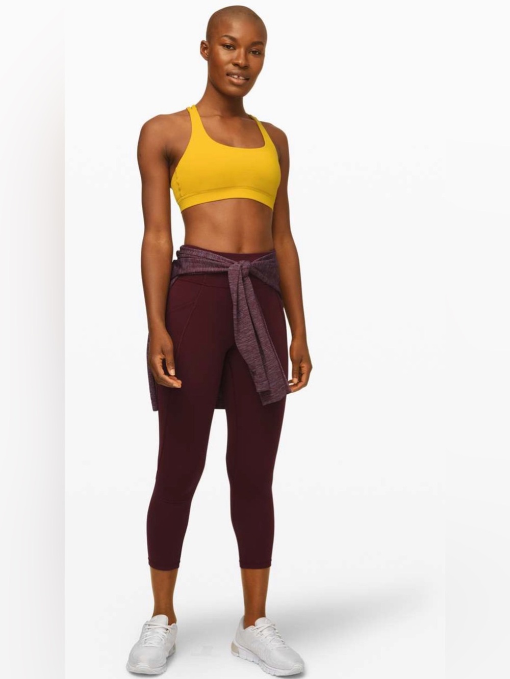 Lululemon Time To Sweat Crop 23" Garnet